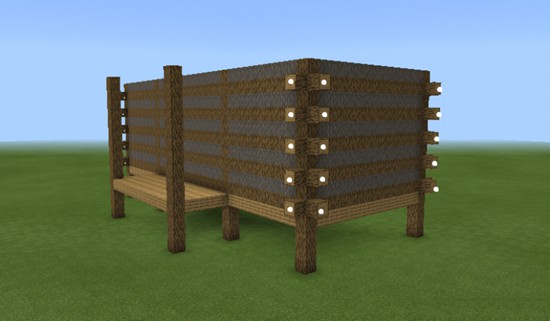 我的世界新手高台木屋教程 新手高台木屋怎么做